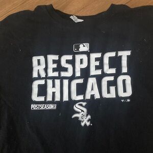 Chicago white sox Black 'Respect Chicago' T-Shirt